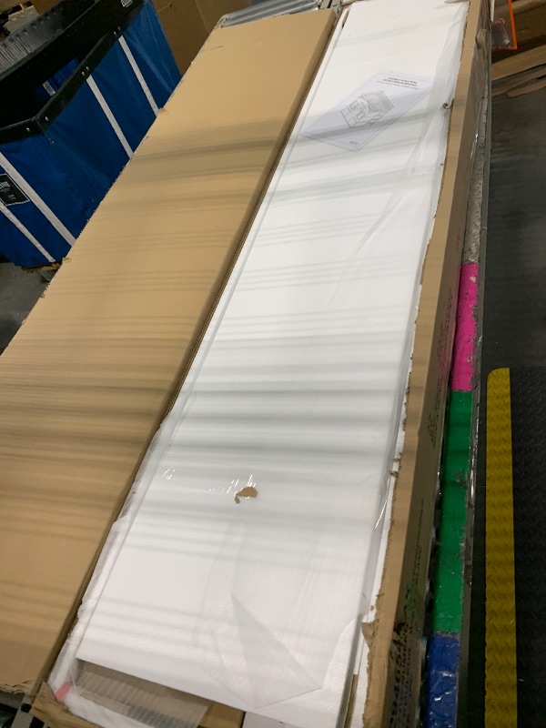 Photo 1 of ***Only Box 1 of 2*** Merax Twin Size Wood Loft Bed, House Bed Frame with Ladder and Safety Guardrails for Kids, No Box Spring Needed, White