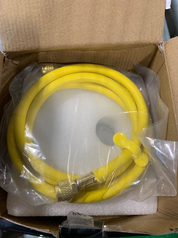 Photo 1 of **ONLY THE HOSE** RX WELD Nitrogen Regulator with 0-800 PSI, CGA580 Inlet, Delivery Pressure Equipment Brass Inlet Outlet Connection Gauges with Refrigeration Hose