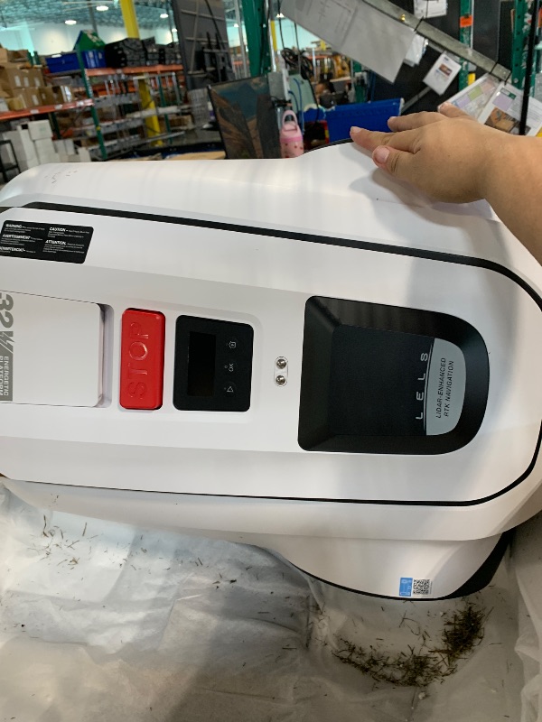 Photo 1 of *****NO RETURNS*******ECOVACS Goat A2500 RTK Robot Lawn Mower, Lidar-Enhanced RTK+Vision Navigation, Auto-Mapping, Dual Blades, Edge Precision Mowing, Perimeter Wire-Free, Suitable for 5/8 Acres Lawn, 50% Slope Capability