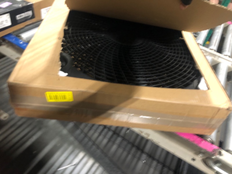 Photo 1 of Amazon Basics 3 Speed Box Fan, Indoor Electric Fan for Home Cooling, 5 Blades, Lightweight Design, 67 Watts, 20-Inch, Black, 6.8"D x 20.86"W x 21.33"H