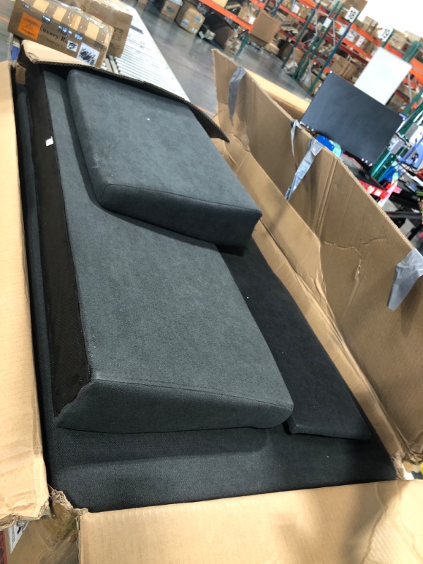 Photo 1 of ** BOX 1/2
Shintenchi Sofa Couch, Sofa Bed- 2 in 1 Pull Out Couch Bed with Storage Chaise for Living Room, Sofa Bed Sectional Sofa Couch Linen Couch (Grey Black)