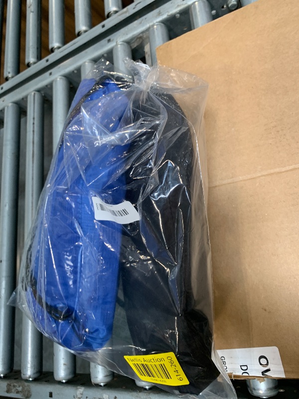 Photo 1 of 2 pcs Inflatable Beach Chair and Beach Blanket Backrest Lounger with Carrying Bag - Lightweight and Simple Design for Camping and beach, Comfortable and Relaxing Beach Chair (black and navy blue)