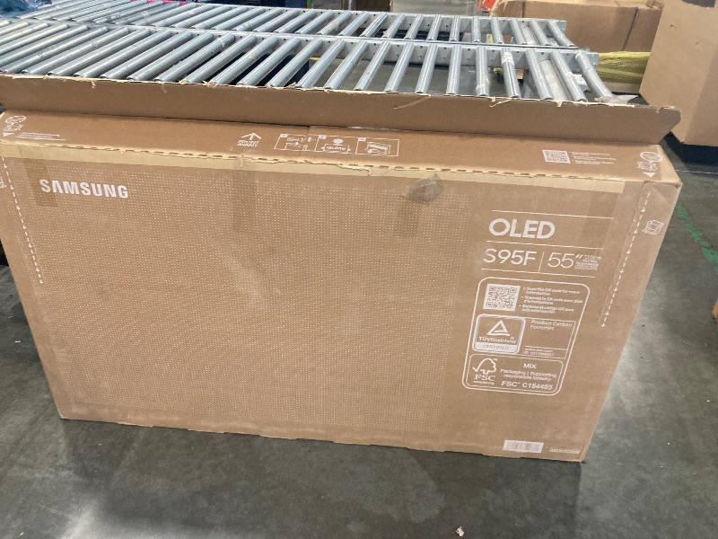 Photo 1 of ***UNTESTED***SAMSUNG 55-Inch Class OLED S95F 4K Glare Free Smart TV (2025 Model) NQ4 AI Gen3 Processor, OLED HDR Pro, Motion Xcelerator 164Hz, Dolby Atmos, Samsung Vision AI, Alexa Built-in