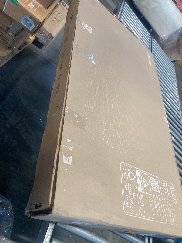 Photo 1 of ***BROKEN SCREEN***SAMSUNG 65-Inch Class QLED Q7F Series Samsung Vision AI Smart TV (2025 Model, 65Q7F) Quantum HDR, Object Tracking Sound Lite, Q4 AI Gen1 Processor, 4K upscaling, Gaming Hub, Alexa Built-in