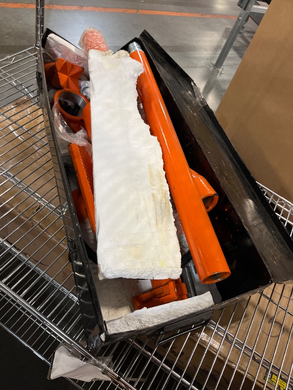 Photo 1 of ***case has damage on both sides*** Mophorn 20 Ton Porta Power Kit 1.4M Oil Hose Hydraulic Car Jack Ram 13.78 inch Lifting Height Autobody Frame Repair Power Tools for Loadhandler Truck Bed Unloader Farm Hydraulic Equipment Construction