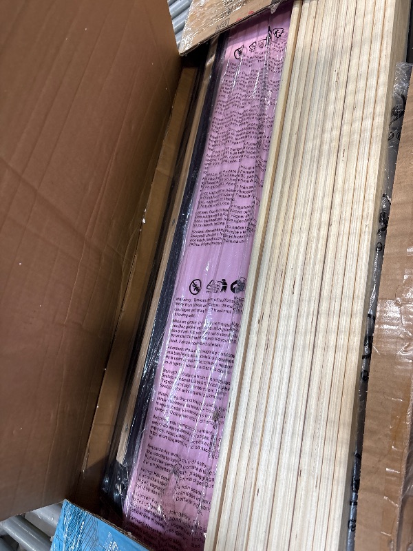 Photo 1 of ***ITEM MAY NOT BE EXACT MATCH-JUST FOR REFRENCE PURPOSES**
Twin Size LED Bed Frame with Drawer, Velvet Crystal Button Upholstered Platform Bed Frame with Outlets and USB Ports & Display Platform, No Box Spring Needed, Pink