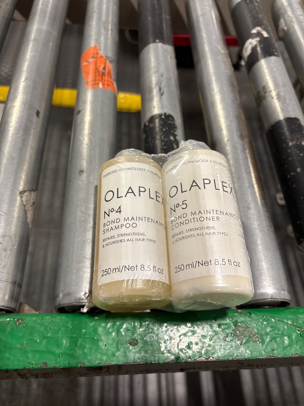 Photo 1 of **extra small bottle not included**
Olaplex Wash and Shine Hair Kit: No. 4, 5, 7, Shampoo & Conditioner Set to Cleanse, Hydrate, & Control Frizz Up to 72 Hours, Bonding Oil for Shine & Protect, For All Hair Types