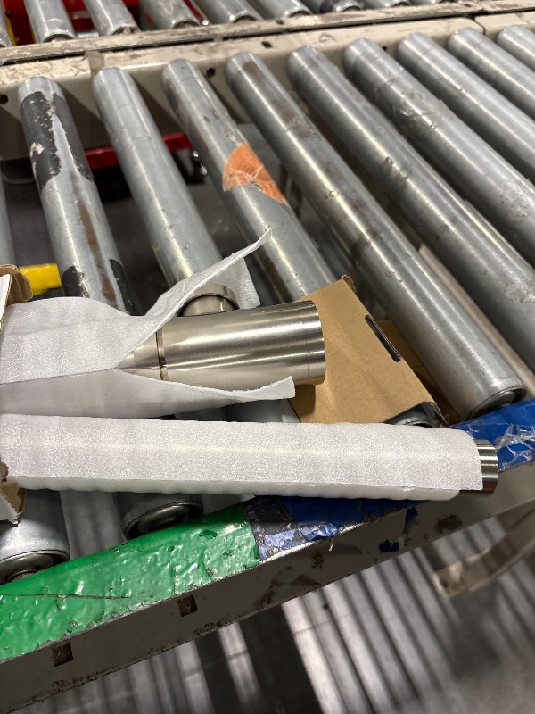 Photo 1 of **MISSING RING**
Brass Round Bottle P Trap, Basin Sink Waste Trap Drain Tube Kit Adjustable Height, Brushed Nickel Finished