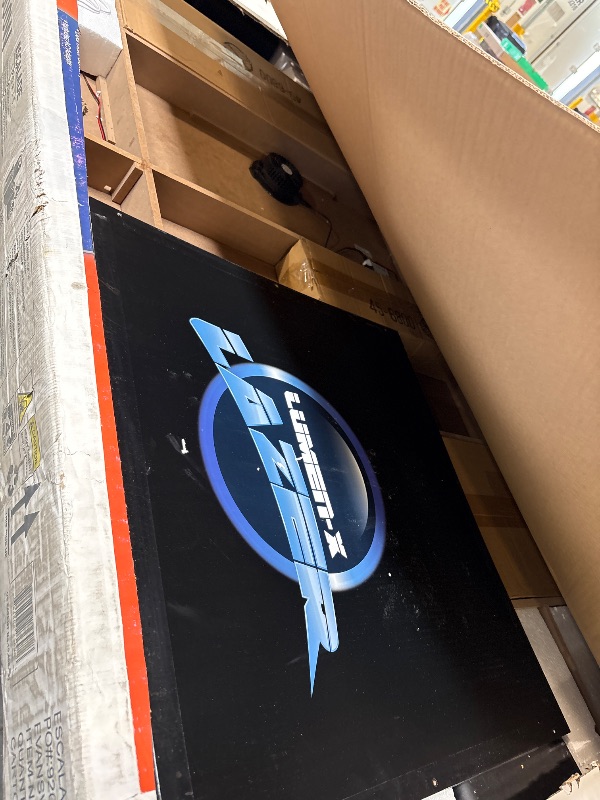 Photo 1 of **will need truck for pick up**
Triumph Sports Lumen-X Lazer 6' Interactive Air Hockey Table Featuring All-Rail LED Lighting and In-Game Music
