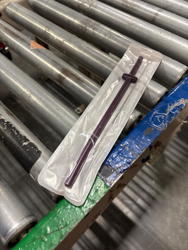 Photo 1 of **1 straw only**Silicone Straw for Yeti Rambler, 2PCS Reusable Straws & 1 Cleaning Brush for Yeti 30/20 oz Tumbler with Magslider Lid, Adjustable Drinking Straws Accessories Patent Pending (Nordic Purple)