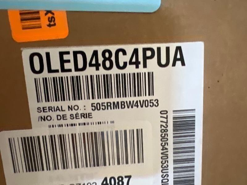Photo 1 of *** BROKEN FINAL SALE NO RETURNS FOR PARTS ONLY *** LG 48-Inch Class OLED evo C4 Series Smart TV 4K Processor Flat Screen with Magic Remote AI-Powered with Alexa Built-in (OLED48C4PUA, 2024),Black