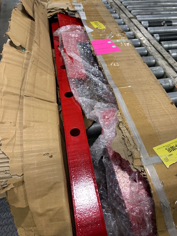 Photo 1 of ***missing hardware***
20T Hydraulic Shop Press, H-Frame Heavy Duty Garage Floor Shop Press Tool with Plates, Adjustable Working Table Height to Bend, Straighten, Or Press Parts, Red