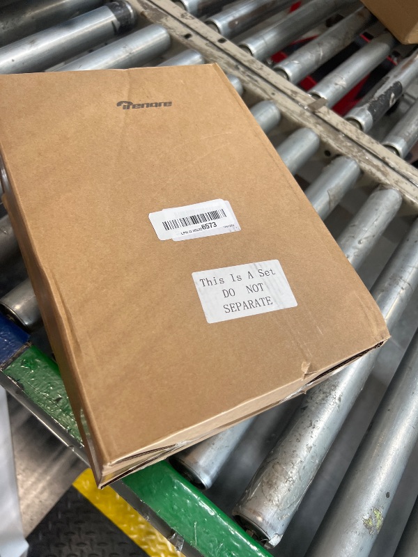 Photo 1 of [MINOR DAMAGE TO PERIMETER OF PLATES] Irenare 200 Pcs Palm Leaf Plates and Wooden Forks Set, 6 Inch Bamboo Square Disposable Party Plates Compostable Tableware for Appetizers Wedding Picnic Dessert BBQ Camping Events