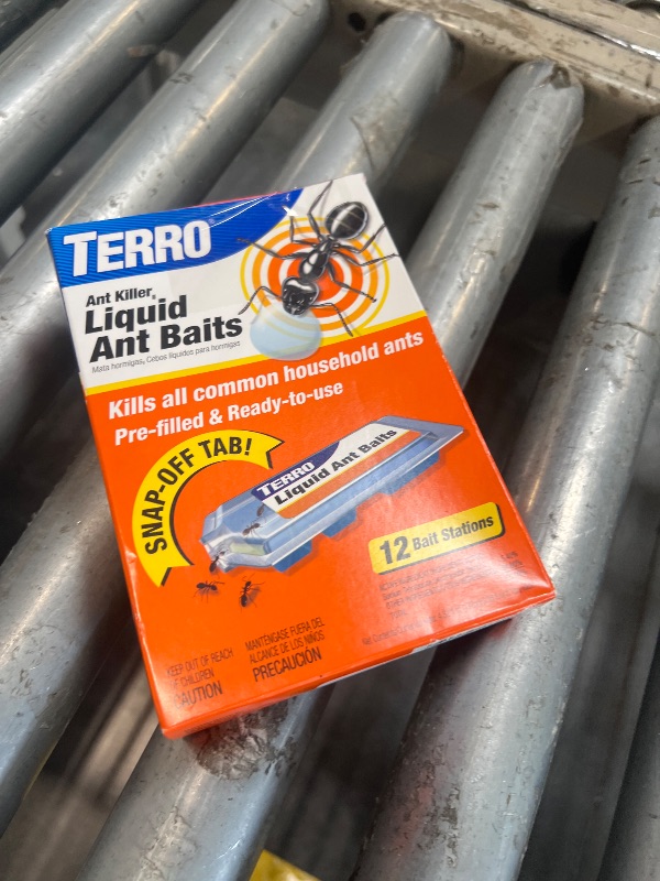 Photo 1 of **MISSING 8/12** TERRO Ant Killer Bait Stations T300B - Liquid Bait to Eliminate Ants - Bait System - 12 Count Stations for Effective Indoor Ant Control