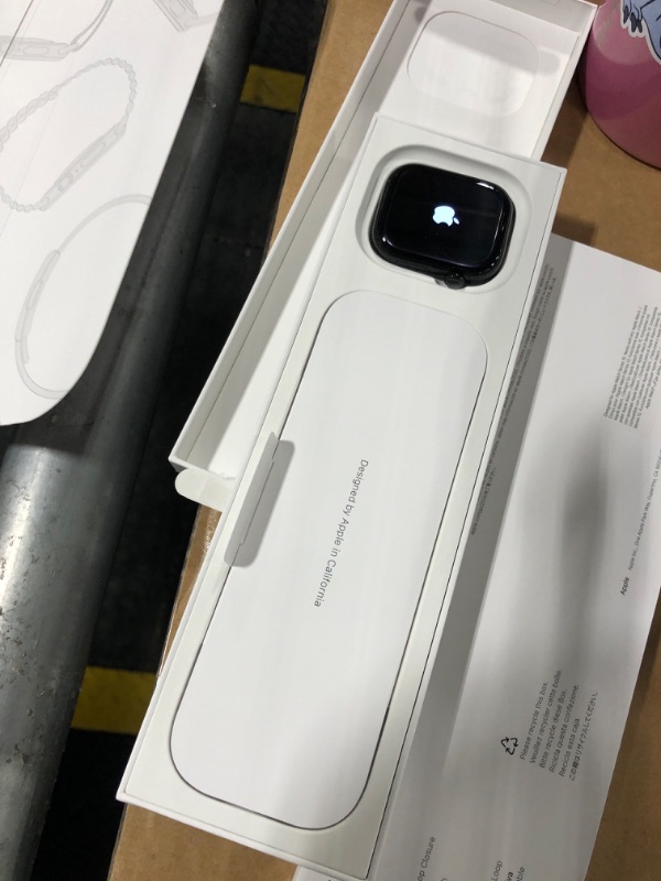 Photo 1 of ***Locked***
Apple Watch Series 10 [GPS + Cellular 46mm case] Smartwatch with Jet Black Aluminium Case with Ink Sport Loop. Fitness Tracker, ECG App, Always-On Retina Display, Carbon Neutral