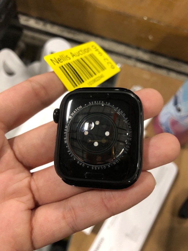 Photo 1 of ***Locked***
Apple Watch Series 10 [GPS + Cellular 46mm case] Smartwatch with Jet Black Aluminium Case with Ink Sport Loop. Fitness Tracker, ECG App, Always-On Retina Display, Carbon Neutral
