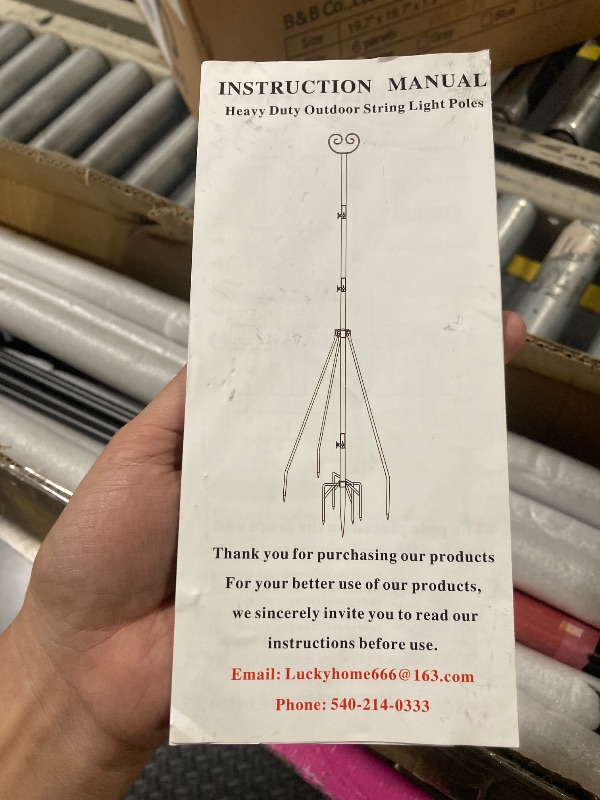 Photo 1 of ***SIMILAR PRODUCT***
Outdoor String Light Pole 2 Pack,110IN Height Adjustable Metal Stand Pole with Hooks for Hanging String Lights,Garden,Backyard,Patio Lighting Stand for Parties,Wedding