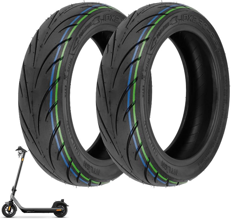Photo 1 of 10x2.30-6.5 Tire 10 Inch Tubeless Tire for NIU KQi2 Pro Electric Scooter Accessories Front Rear Spare Tire (2pcs)