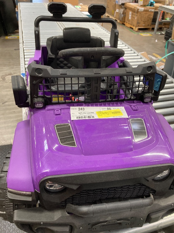 Photo 1 of **REMOTE NOT WORKING/NO CHARGING CABLE**Best Choice Products 6V Kids Ride-On Truck Car w/ Parent Remote Control, 4-Wheel Suspension, LED Lights - Purple