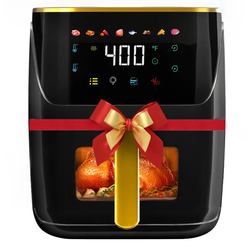 Photo 1 of ***(PARTS ONLY -SELLING AS PARTS ONLY - DO NOT WORK, TRAY PULL LOOSE, USED, SOME SCUFFS/SCRATCHES)  Newest Air Fryer Large 8.5 QT, Black, 8 in 1 Touch Screen, Visible Window, 1750W  
