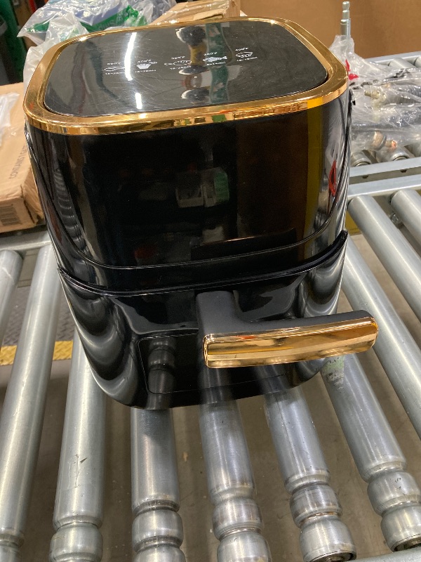 Photo 1 of ***(PARTS ONLY -SELLING AS PARTS ONLY - DO NOT WORK, TRAY PULL LOOSE, USED, SOME SCUFFS/SCRATCHES)  Newest Air Fryer Large 8.5 QT, Black, 8 in 1 Touch Screen, Visible Window, 1750W  