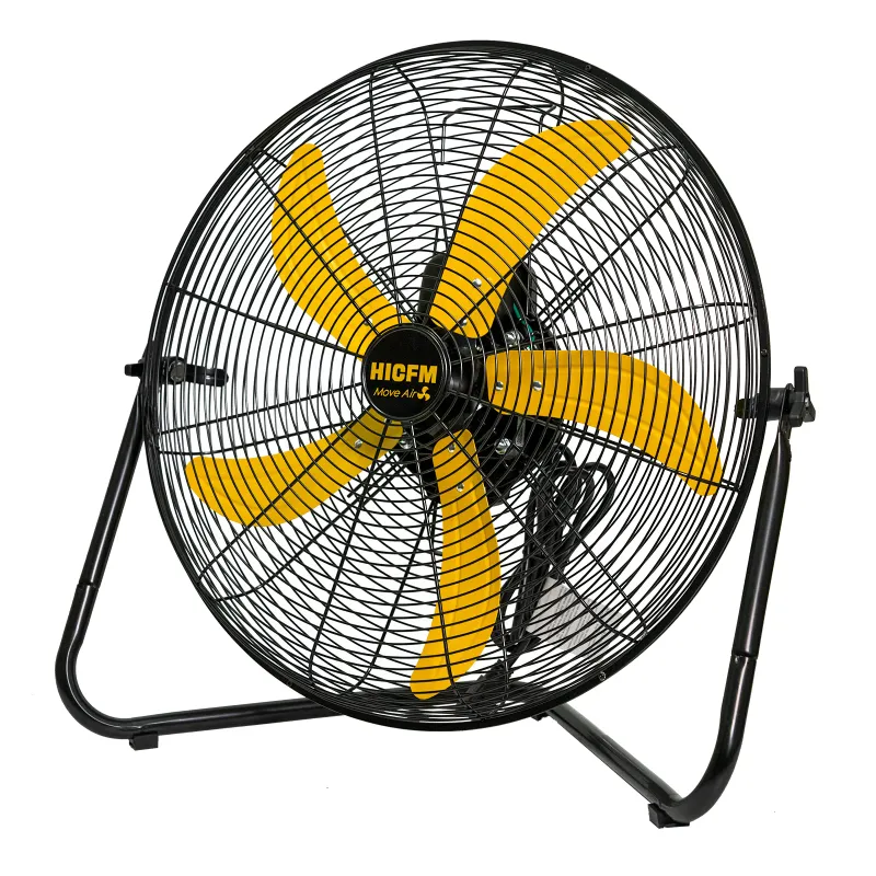 Photo 1 of 20-inch High Velocity Metal Floor Fan, 3-Speed Powerful Cooling 360° Adjustable Tilting Head - UL Liste