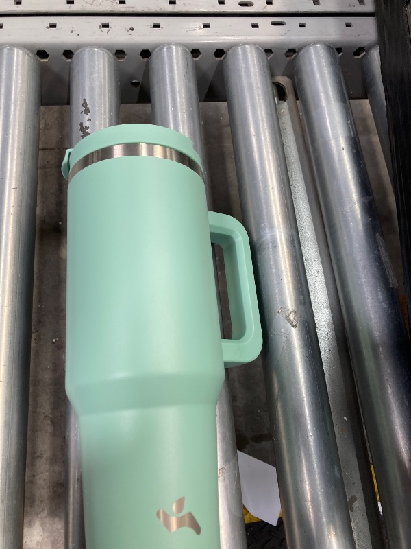 Photo 1 of 
40oz Tumbler with Handle,Double Wall Vacuum Reusable Stainless Steel Insulated Water Bottle,With Leak Proof lid and Straw for Iced or Cold Beverages (Blue Haze)
