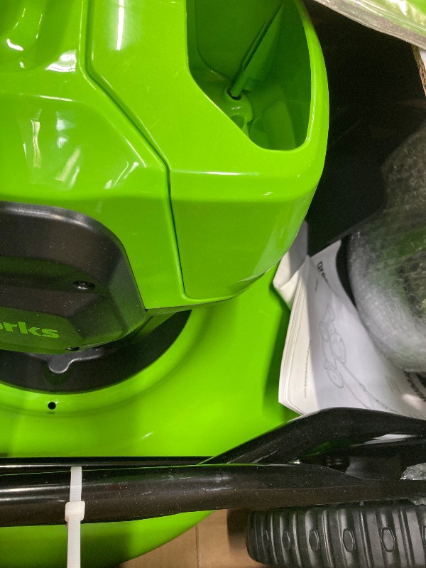 Photo 1 of Greenworks 40V 19" Brushless Lawn Mower (High Wheel), 5.0Ah Battery