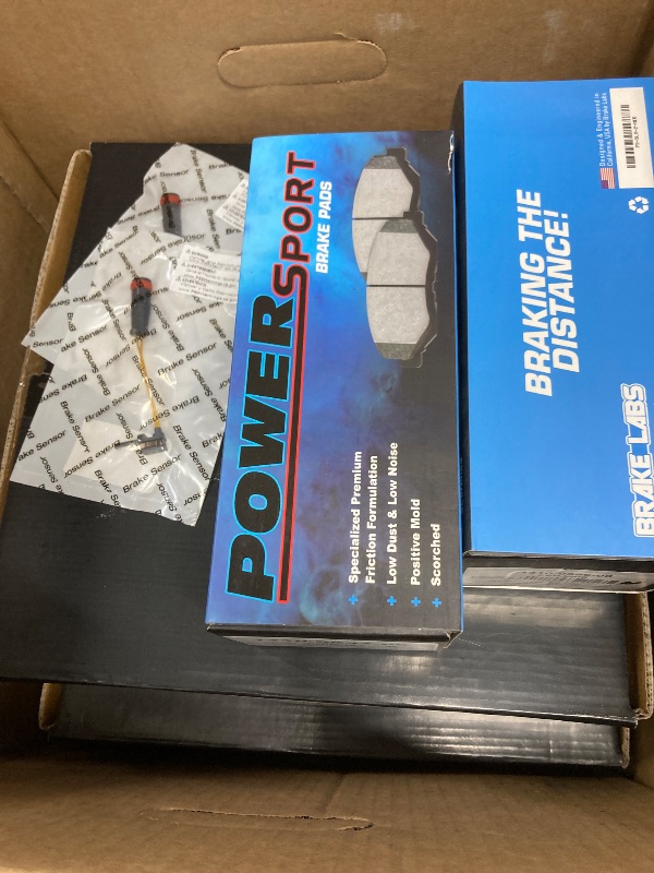 Photo 1 of Power Sport Front Rear Brakes and Rotors Kit |Front Rear Brake Pads| Brake Rotors and Pads| Ceramic Brake Pads and Rotors |fits 2006-2011 Mercedes-Benz CLS500, CLS550, E550