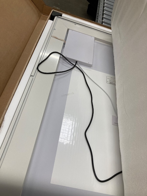 Photo 1 of SHUAFA LED Mirror for Bathroom, 48x36 Inch Backlit + Front Lighted Bathroom Vanity Mirror with Lights for Wall, Double Light Strips, 3 Colors, Shatter-Proof, Anti-Fog and Brightness Memory
