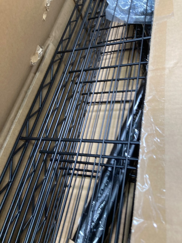 Photo 1 of 14"x30"x60" Commercial Storage Shelves Heavy Duty Shelving 5 Tier Layer Wire Shelving Unit with Wheels Metal Wire Shelf Standing Garage Shelves Storage Rack,Adjustable NSF Certified(Black)