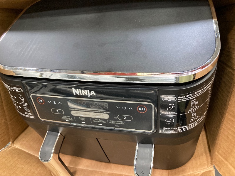 Photo 1 of Ninja Foodi 4-in-1 DualZone FlexBasket Air Fryer with 7-Qt MegaZone, DZ070
