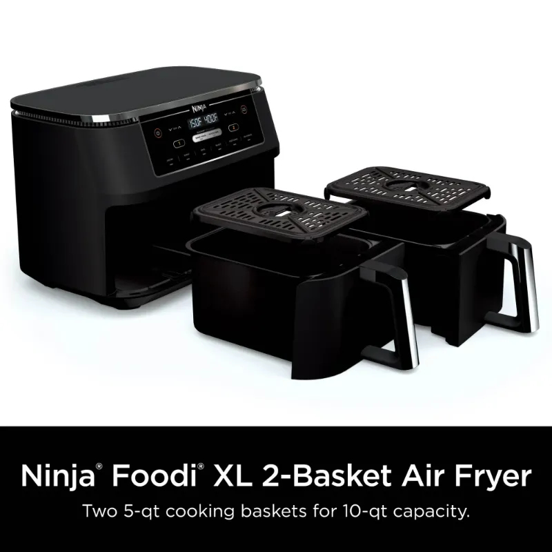 Photo 1 of Ninja Foodi 4-in-1 DualZone FlexBasket Air Fryer with 7-Qt MegaZone, DZ070
