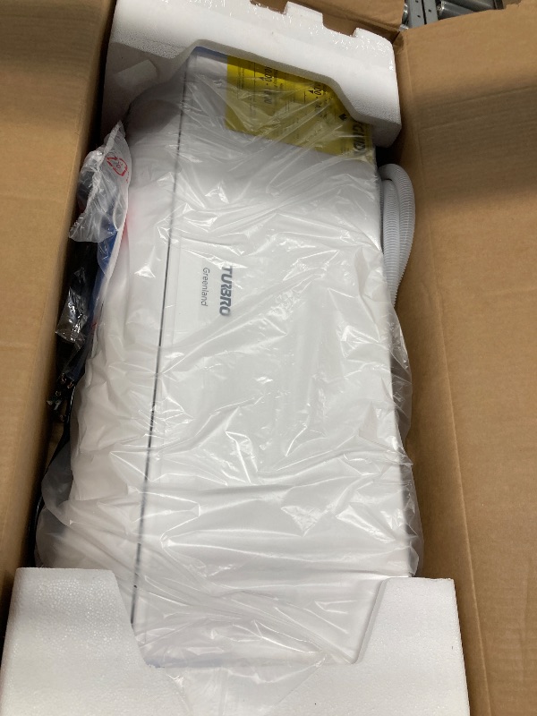 Photo 1 of ***only the ac unit,missing the fan**** TURBRO 10,000 BTU Ductless Mini Split AC with Heat Pump, Inverter Compressor, 20 SEER2, 115V, R32 Refrigerant, Pre-charged Evaporator, WiFi-Enabled, Works with App, AHRI Certified, Finnmark Series