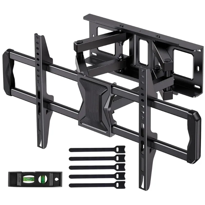 Photo 1 of MountFTV Full Motion TV Wall Mount for 37-82" TVs with Swivel Tilt Extension, Max 600x400mm, Holds up to 110lbs, Fits 16" Wood Studs
TMW798