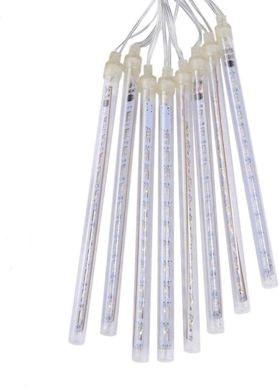 Photo 1 of  LED Meteor Shower Rain Lights,Drop/Icicle Snow Falling Raindrop 30cm 8 Tubes Waterproof Cascading Lights for Wedding Xmas Home Decor (Multicolor)