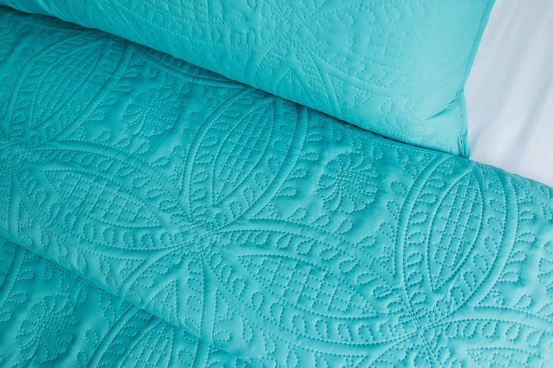 Photo 1 of 
Mezzati Bedspread Coverlet Set Blue-Ocean Teal
