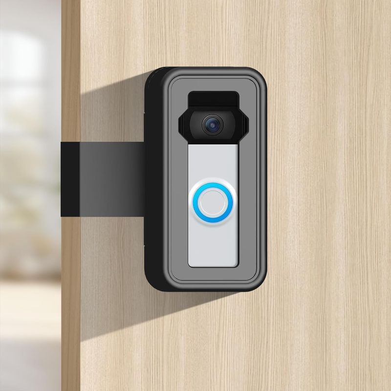 Photo 1 of Anti-Theft Video Doorbell Mount - No-Drill Solution for Apartment Doors, Ideal for Renters and Home Offices, Compatible with Most Video Doorbells