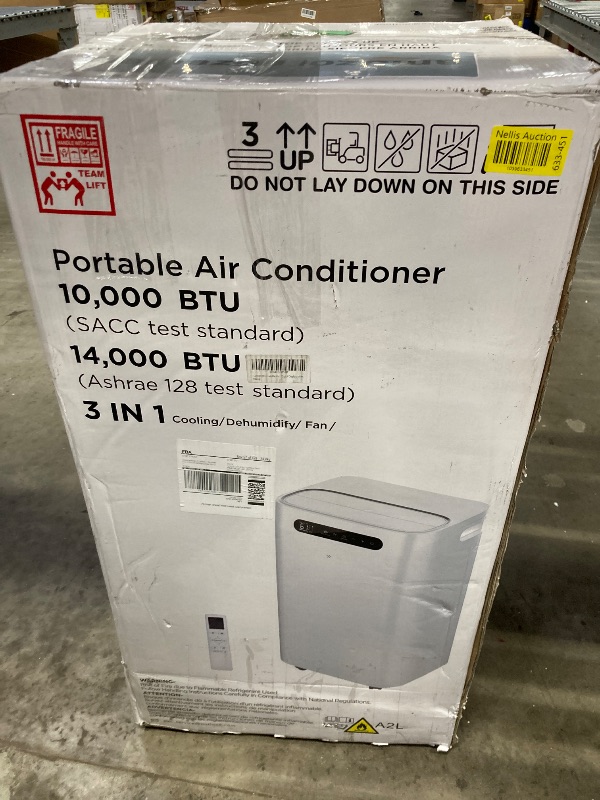 Photo 1 of 14000 BTU Portable Air Conditioners for Room up to 700 Sq. Ft, 3-IN-1 Portable AC Unit with Fan Dehumidifier, Drainage-free Cooling, 48 dB Quiet Sleep Mode, 24H Timer, Auto Swing, Windows Kit Included