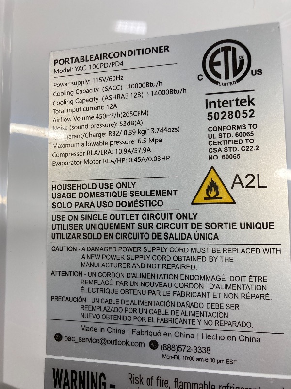Photo 1 of 14000 BTU Portable Air Conditioners for Room up to 700 Sq. Ft, 3-IN-1 Portable AC Unit with Fan Dehumidifier, Drainage-free Cooling, 48 dB Quiet Sleep Mode, 24H Timer, Auto Swing, Windows Kit Included