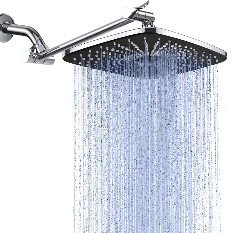 Photo 1 of  Rain Shower Head,  Large Rectangular Rainfall Showerhead, Adjustable Stainless Steel 