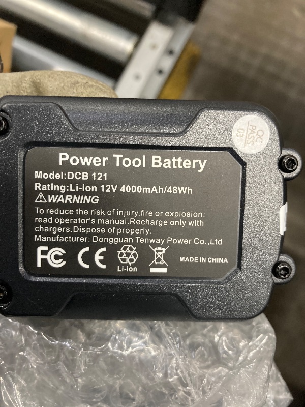 Photo 1 of 12v 4000mAh/48Wh power tool battery 