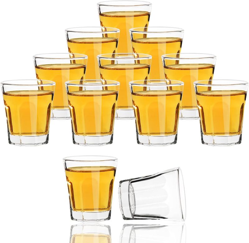 Photo 1 of 1.5 oz Shot Glasses, Heavy Base Tasting Glasses for Bourbon/Vodka/Spirit/Liquor  10 piece