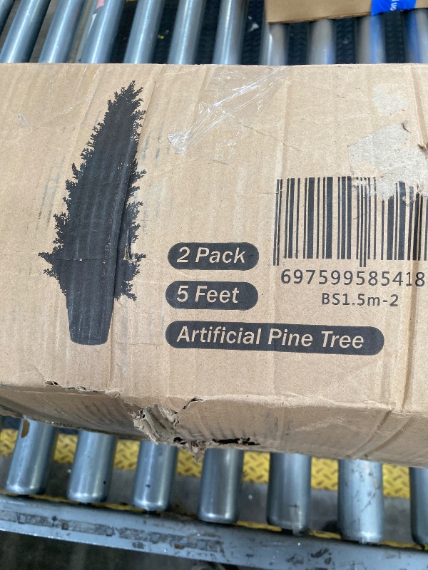 Photo 1 of 2 pack artificial pine tree