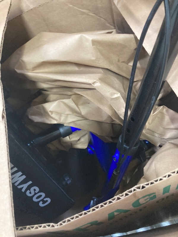 Photo 1 of ***THE COLOR IS BLUE****COSYWILL Rollator Walker with Seat,Foldable Mobility Walker with Durable Steel,Rolling Walker with 8" Wheels for All Terrain,Adjustable Height,300 lbs,Red