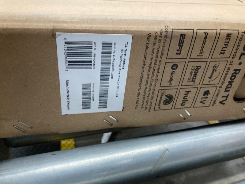Photo 1 of ***PARTS ONLY***TCL 50-Inch Class S4 4K LED Smart TV with Roku TV (50S450R, 2023 - Model), Dolby Vision, HDR, Dolby Atmos, Works with Alexa, Google Assistant and Apple HomeKit Compatibility, Streaming UHD Television