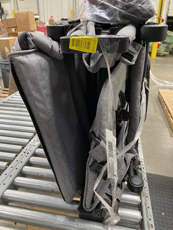 Photo 1 of Jeep Wrangler Deluxe 4 Seater Stroller Wagon by Delta Children - Premium Quad Stroller Wagon for 4 Kids with Convertible Seats, Adjustable Push/Pull Handles, Removable Canopy & Flat Fold, Grey
