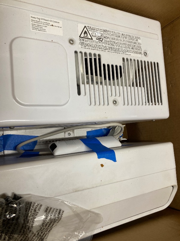 Photo 1 of ***PARTS ONLY***Midea 8,000 BTU U-Shaped Smart Inverter Window Air Conditioner– Ultra Quiet with Open Window Flexibility, Compatible with Alexa/Google Assistant, 35% Energy Savings,White