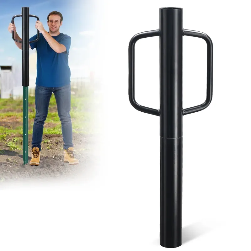 Photo 1 of ***see comments***
SOUMNS 34 inch Post Driver with Handles, Steel Heavy Duty Fence Post Driver, Black
