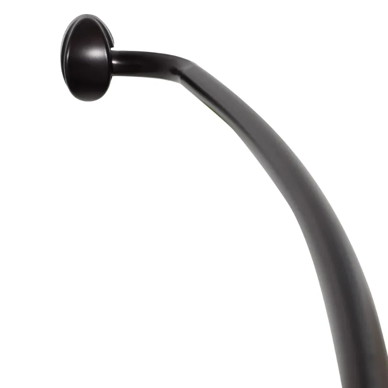 Photo 1 of 
Zenna Home NeverRust Aluminum Adjustable Curved Shower Curtain Rod, 44" to 72", Bronze